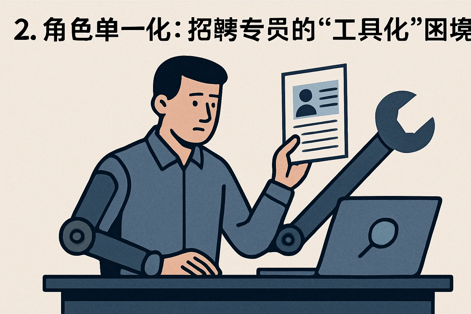 2. 角色单一化：招聘专员的“工具化”困境