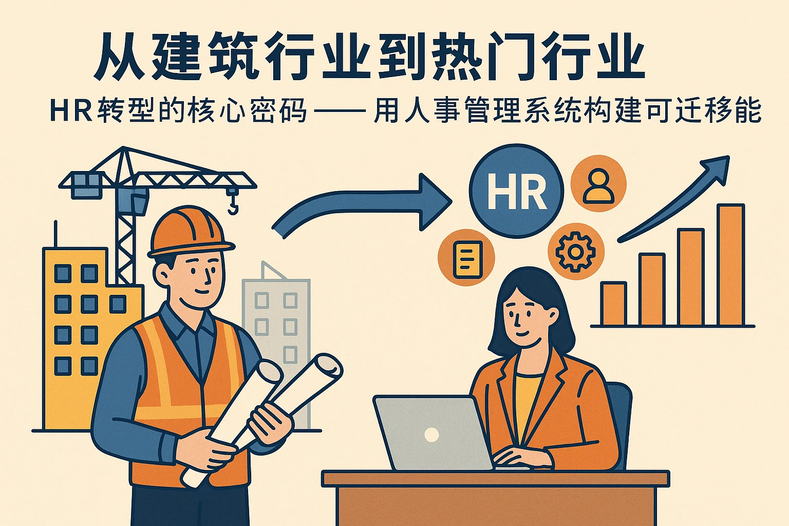 从建筑行业到热门行业：HR转型的核心密码——用人事管理系统构建可迁移能力