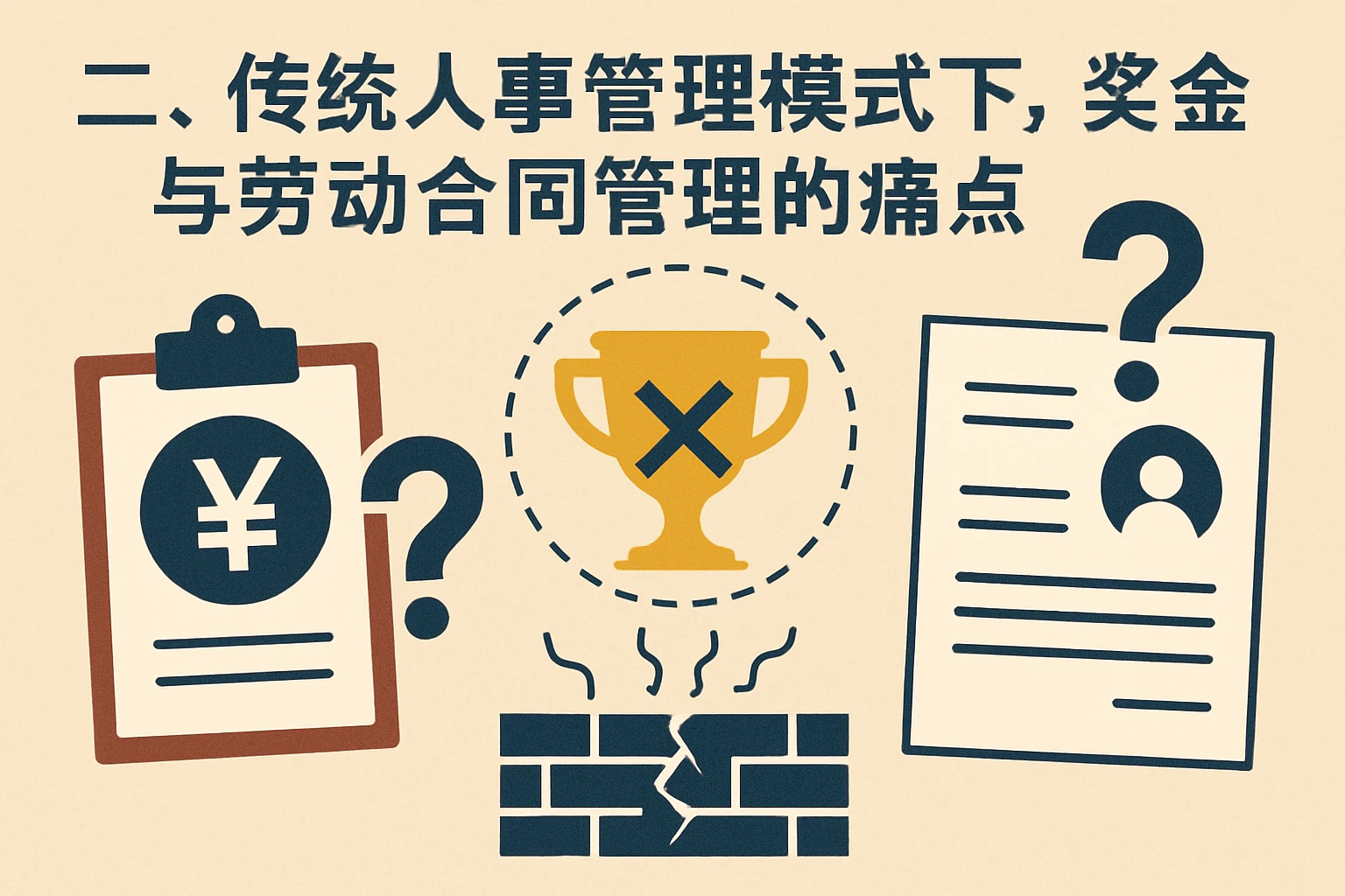 二、传统人事管理模式下,奖金与劳动合同管理的痛点