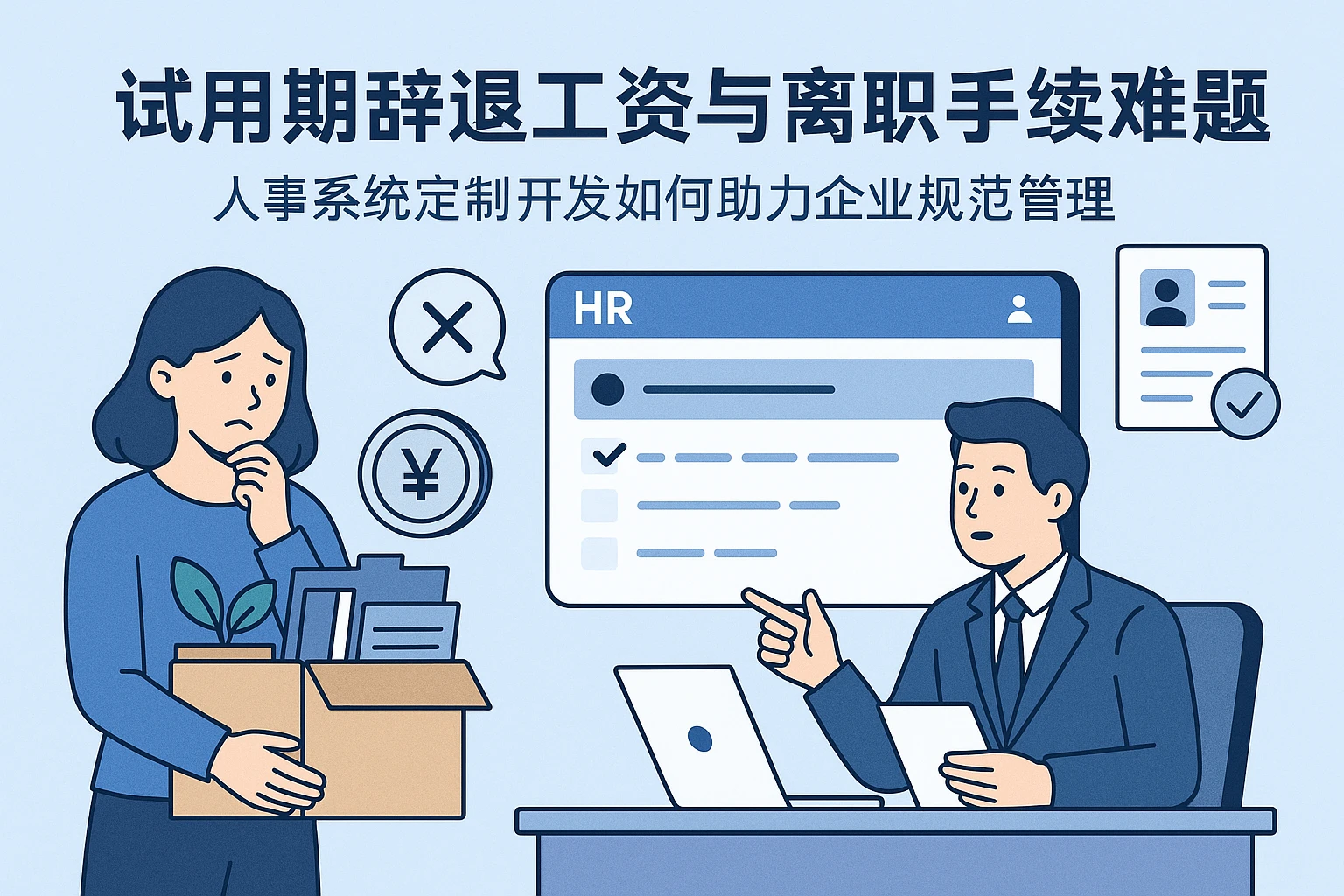 试用期辞退工资与离职手续难题：人事系统定制开发如何助力企业规范管理