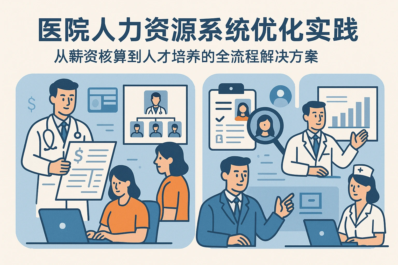 医院人力资源系统优化实践：从薪资核算到人才培养的全流程解决方案