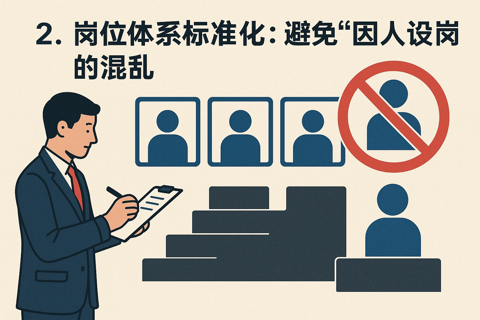 2. 岗位体系标准化：避免“因人设岗”的混乱