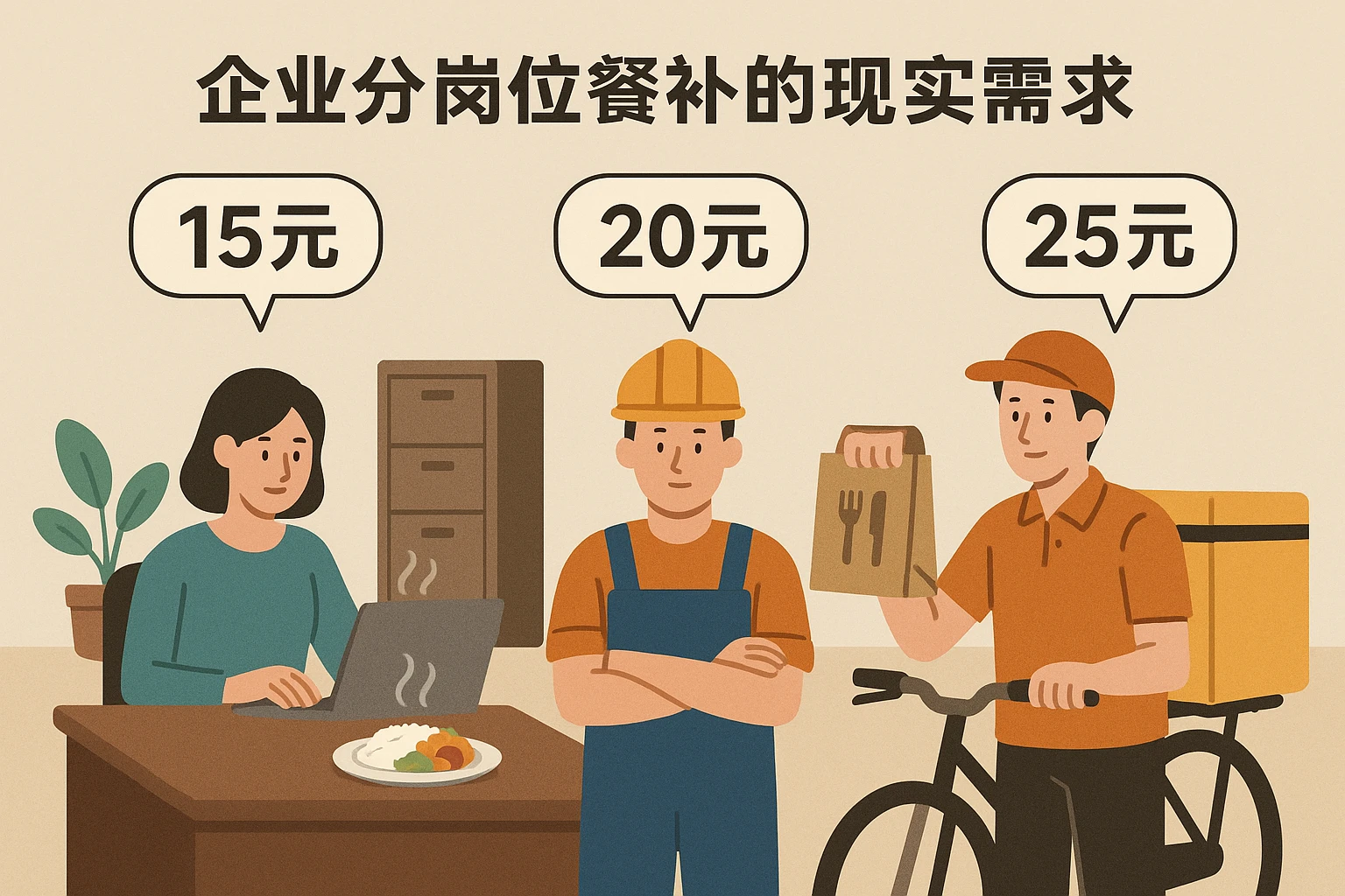 2. 企业分岗位餐补的现实需求