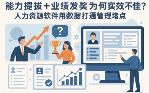“能力提拔+业绩发奖”为何实效不佳？人力资源软件用数据打通管理堵点