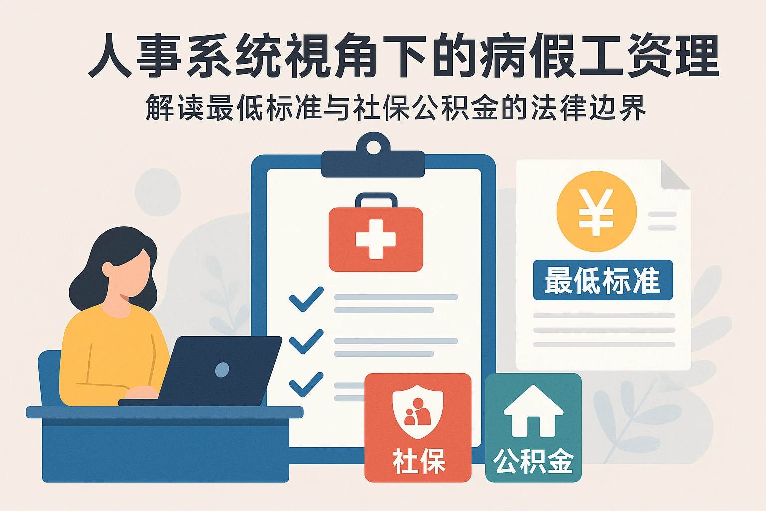 人事系统视角下的病假工资管理：解读最低标准与社保公积金的法律边界