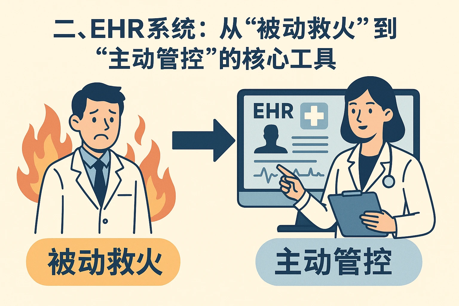 二、EHR系统：从“被动救火”到“主动管控”的核心工具