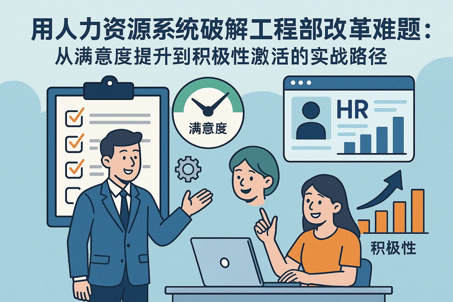 用人力资源系统破解工程部改革难题：从满意度提升到积极性激活的实战路径