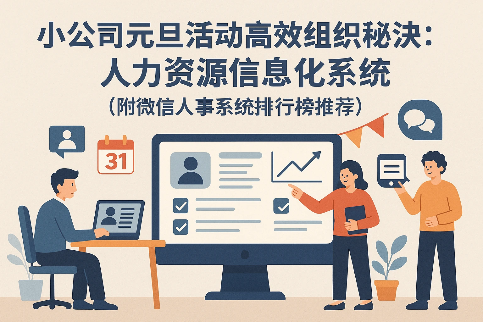 小公司元旦活动高效组织秘诀：人力资源信息化系统（附微信人事系统排行榜推荐）