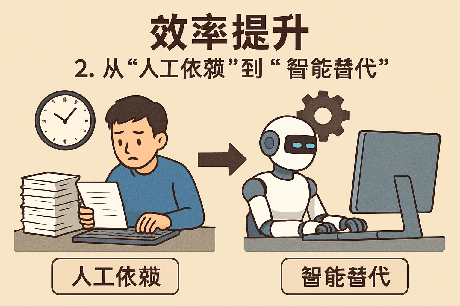 2. 效率提升：从“人工依赖”到“智能替代”