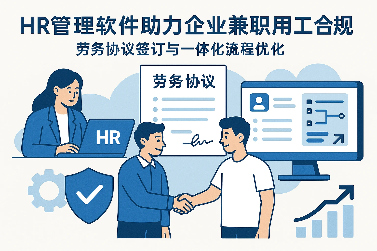 HR管理软件助力企业兼职用工合规：劳务协议签订与一体化流程优化