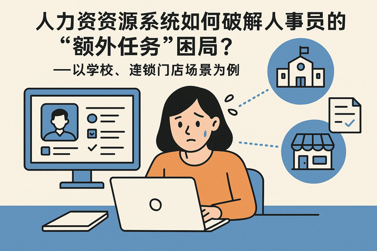 人力资源系统如何破解人事专员的“额外任务”困局？——以学校、连锁门店场景为例