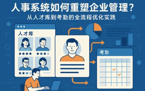 人事系统如何重塑企业管理？从人才库到考勤的全流程优化实践