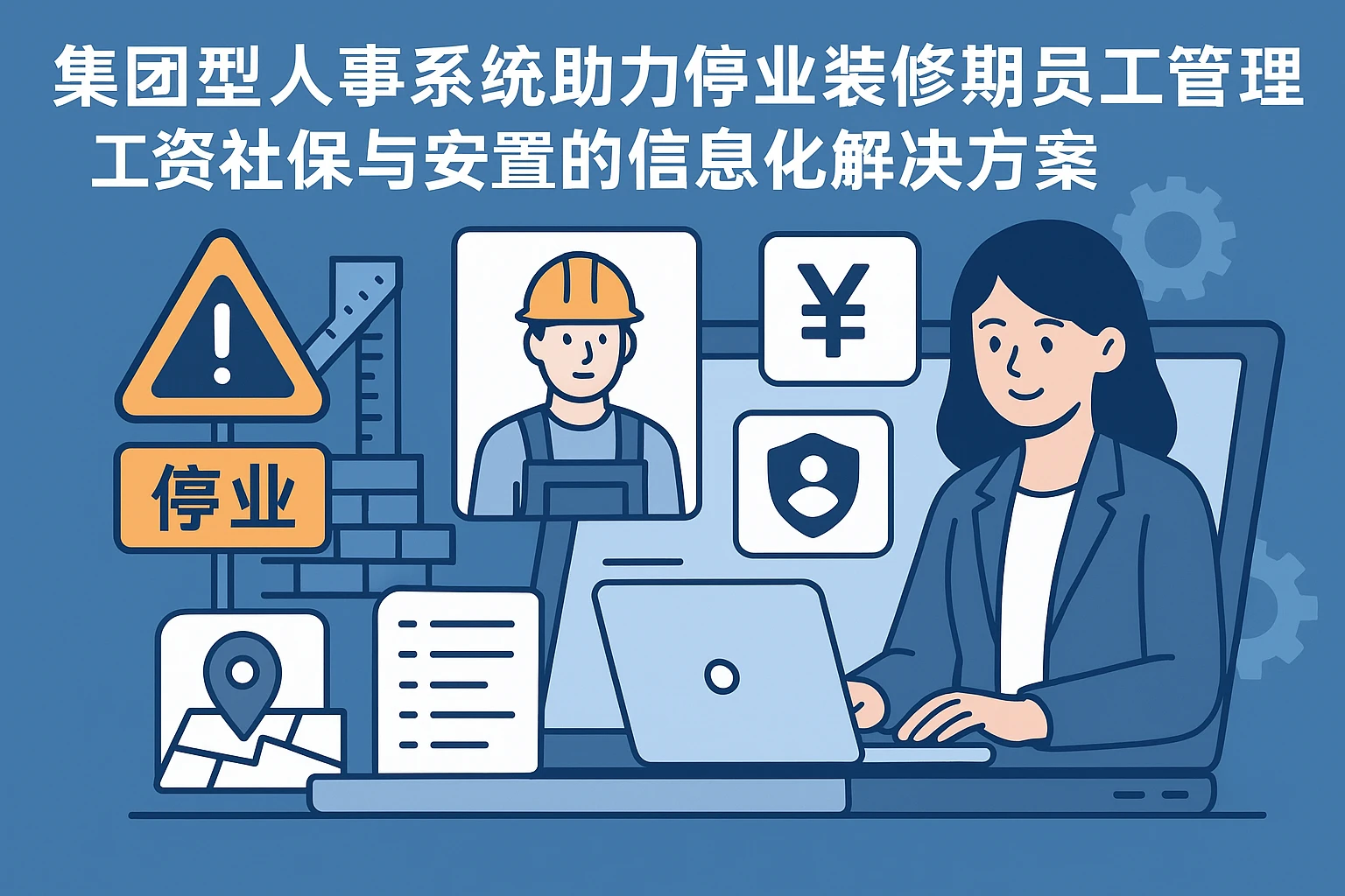 集团型人事系统助力停业装修期员工管理：工资社保与安置的信息化解决方案