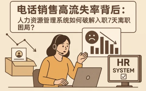 电话销售高流失率背后：人力资源管理系统如何破解入职7天离职困局？