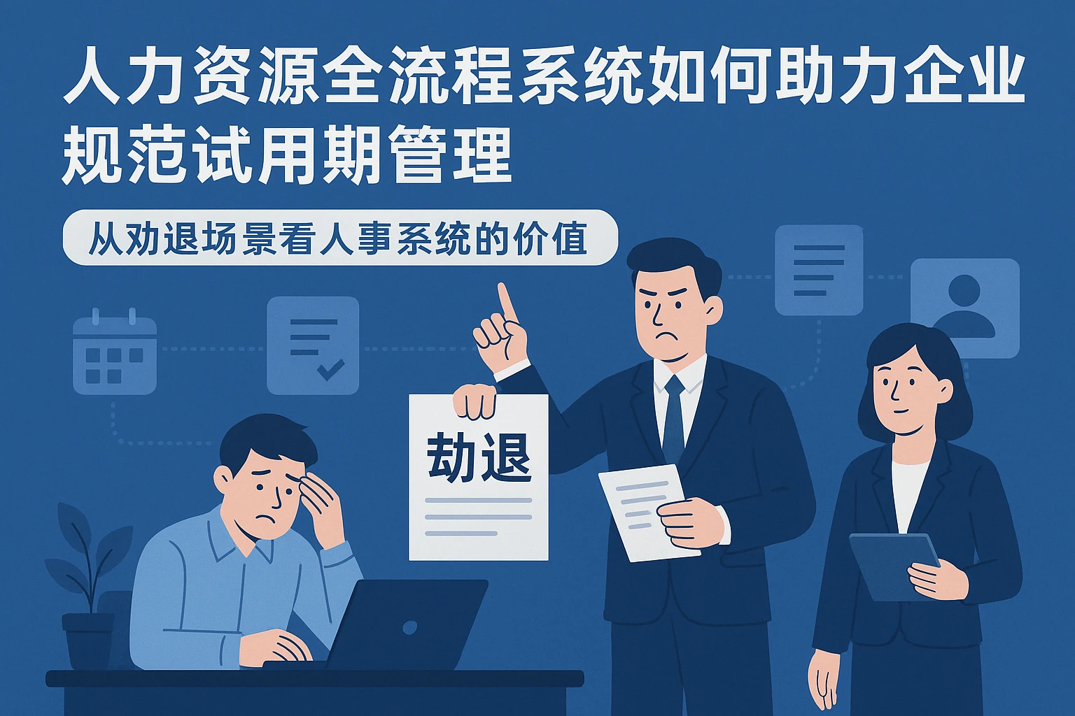 人力资源全流程系统如何助力企业规范试用期管理——从劝退场景看人事系统的价值