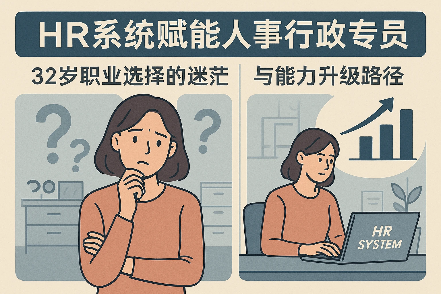 HR系统赋能人事行政专员:32岁职业选择的迷茫与能力升级路径