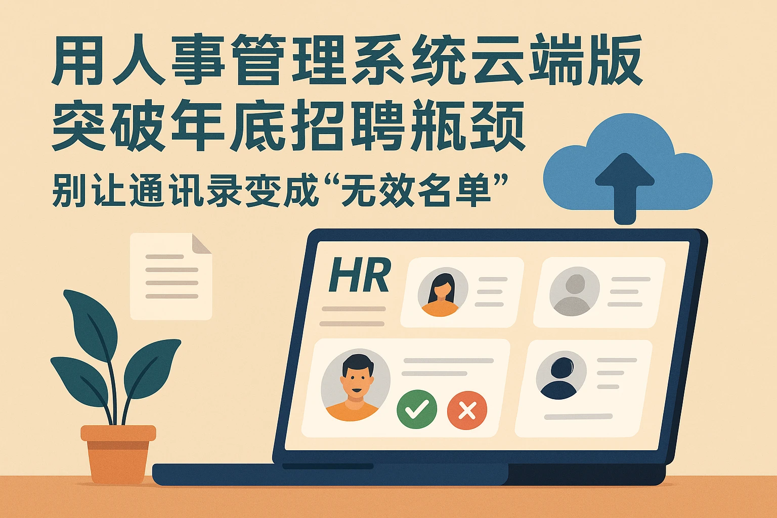 用人事管理系统云端版突破年底招聘瓶颈：别让通讯录变成“无效名单”