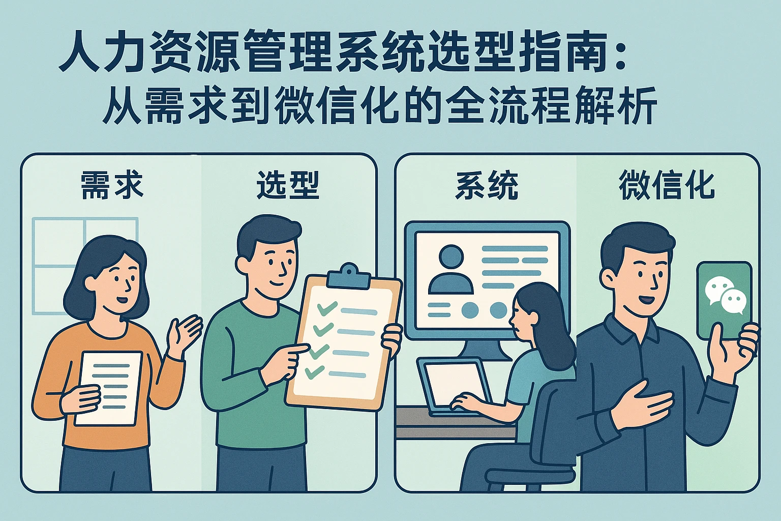 人力资源管理系统选型指南：从需求到微信化的全流程解析
