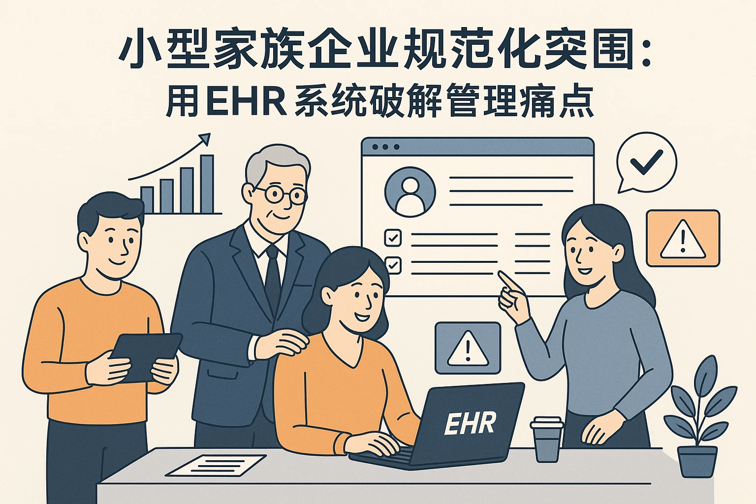 小型家族企业规范化突围：用EHR系统破解管理痛点