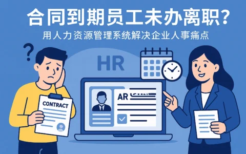 合同到期员工未办离职？用人力资源管理系统解决企业人事痛点