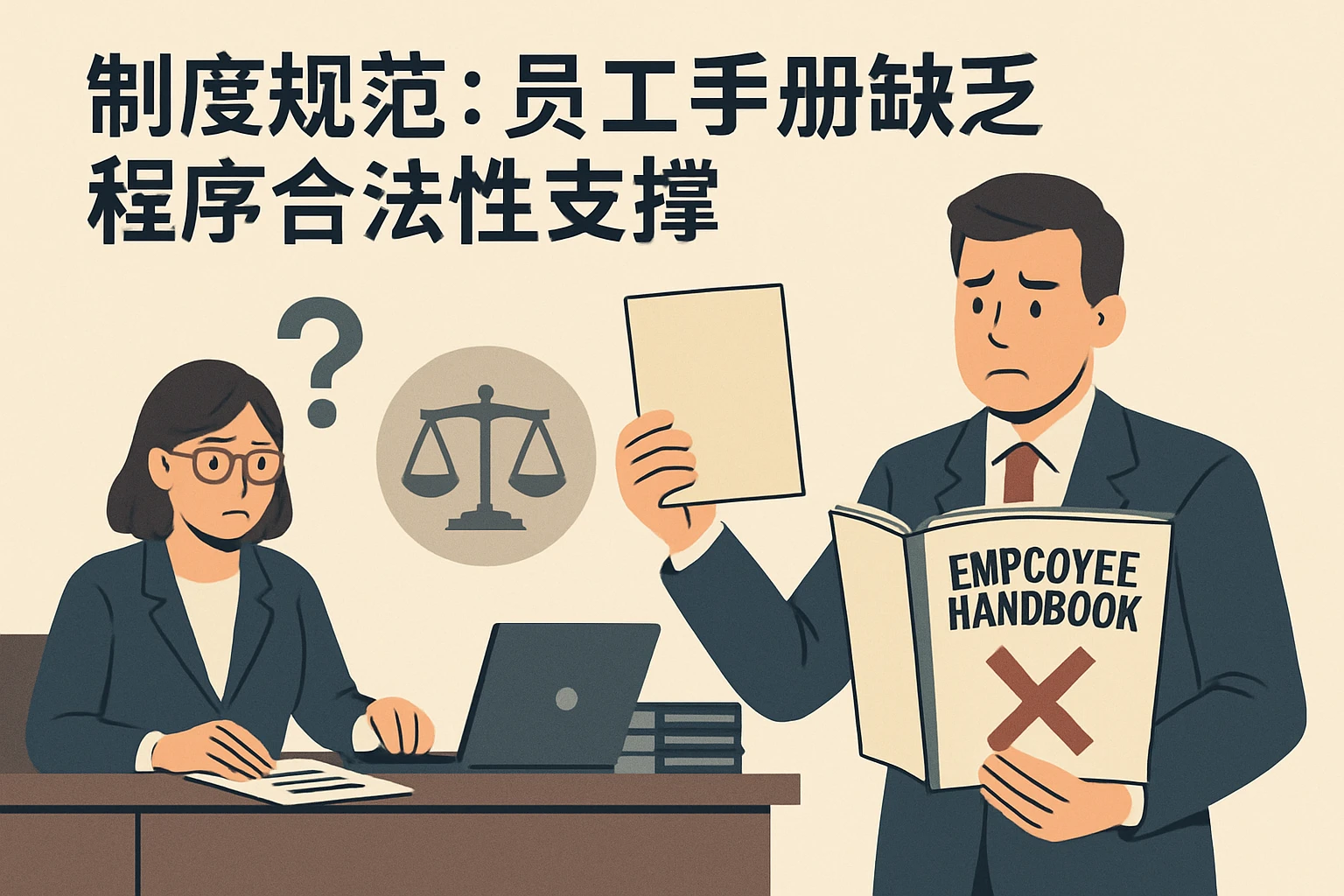 2. 制度规范：员工手册缺乏程序合法性支撑