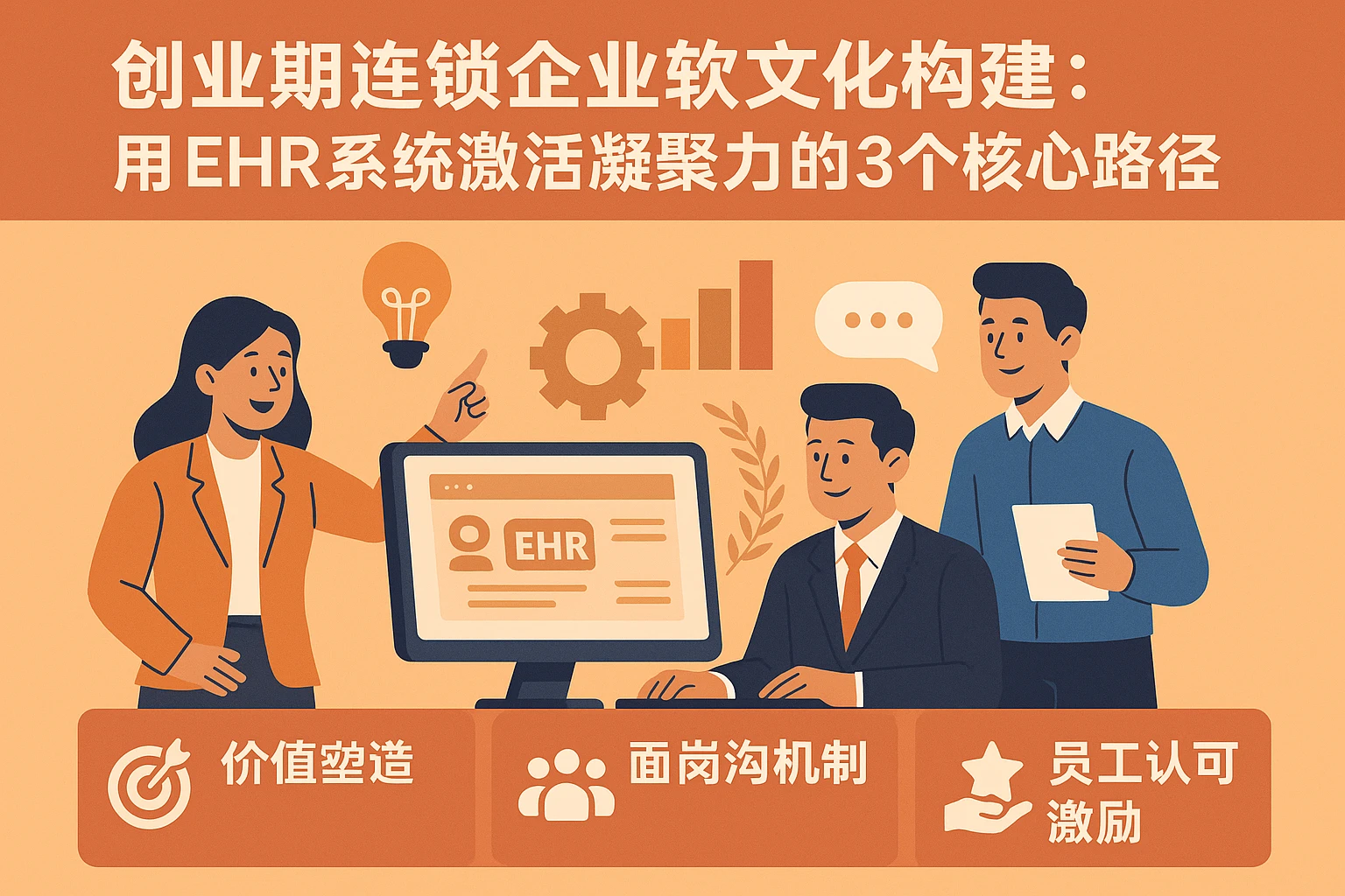 创业期连锁企业软文化构建：用EHR系统激活凝聚力的3个核心路径