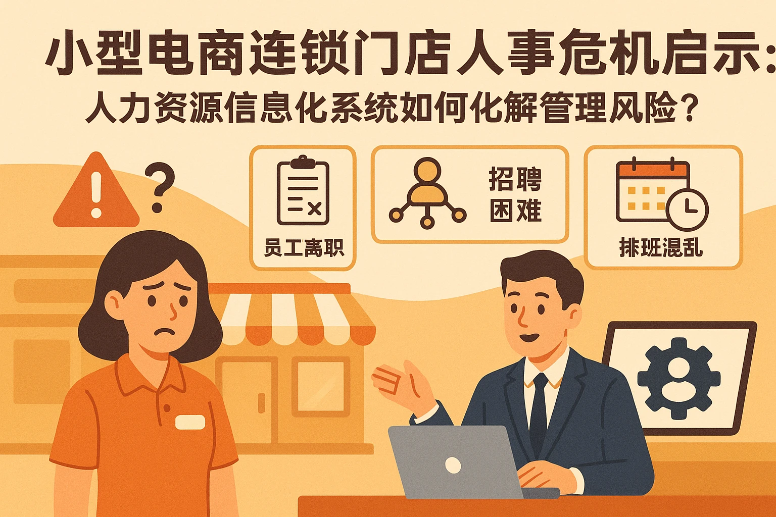 小型电商连锁门店人事危机启示：人力资源信息化系统如何化解管理风险？