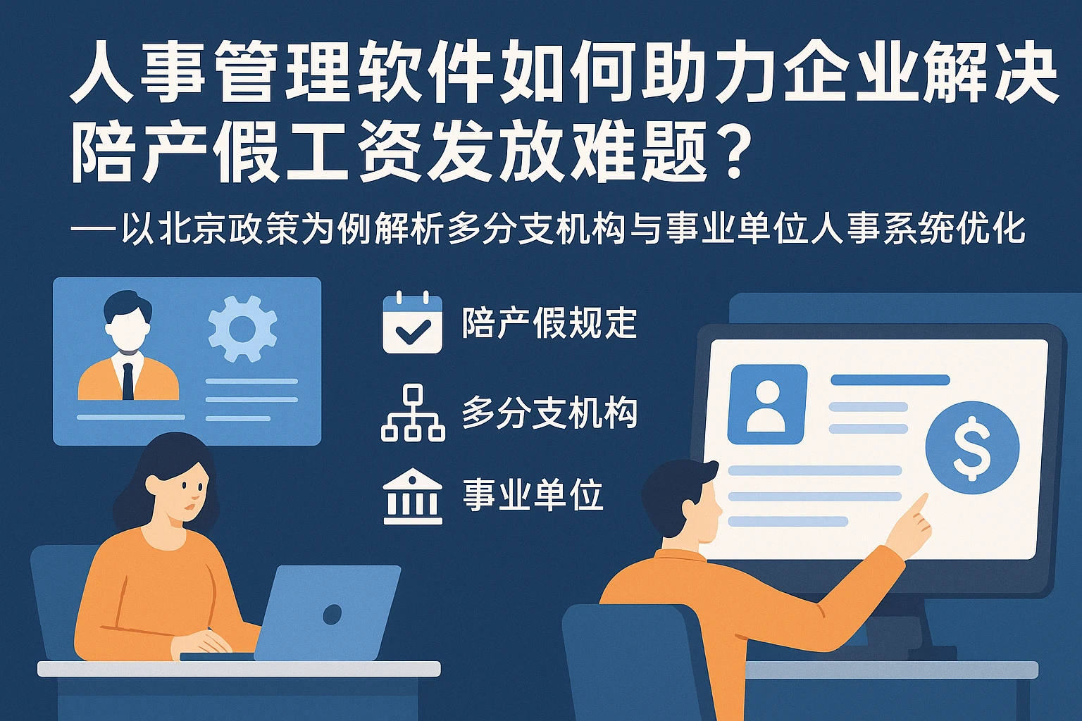 人事管理软件如何助力企业解决陪产假工资发放难题？——以北京政策为例解析多分支机构与事业单位人事系统优化