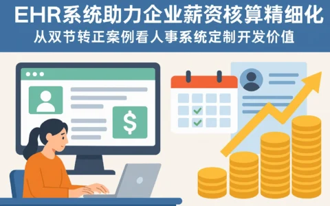 EHR系统助力企业薪资核算精细化：从双节转正案例看人事系统定制开发价值