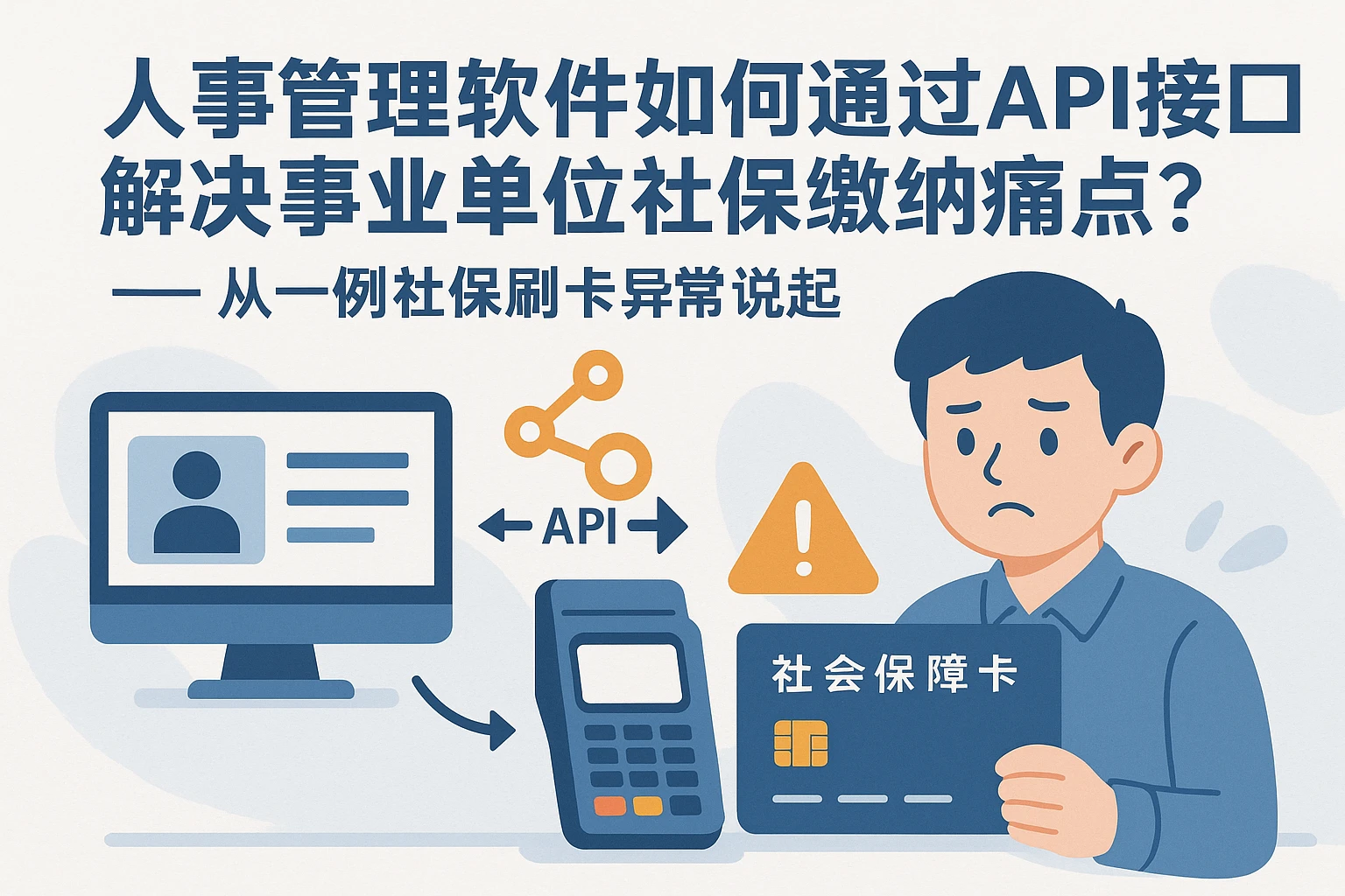人事管理软件如何通过API接口解决事业单位社保缴纳痛点？——从一例社保刷卡异常说起