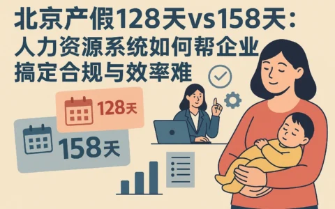 北京产假128天vs158天：人力资源系统如何帮企业搞定合规与效率难题