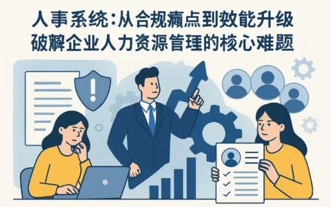 人事系统:从合规痛点到效能升级——破解企业人力资源管理的核心难题