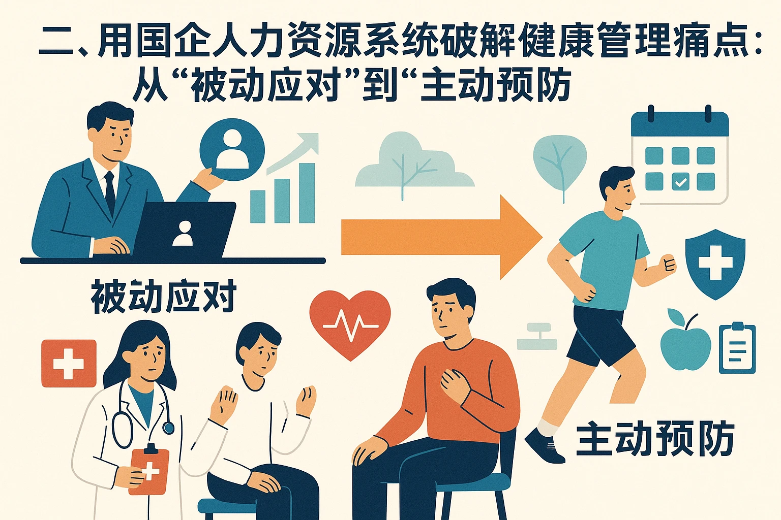 二、用国企人力资源系统破解健康管理痛点：从“被动应对”到“主动预防”