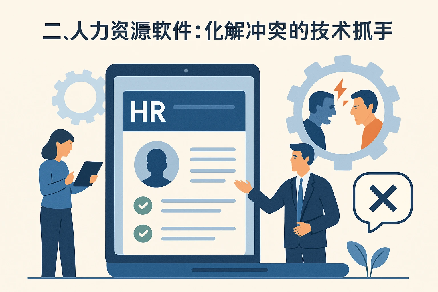 二、人力资源软件：化解冲突的技术抓手