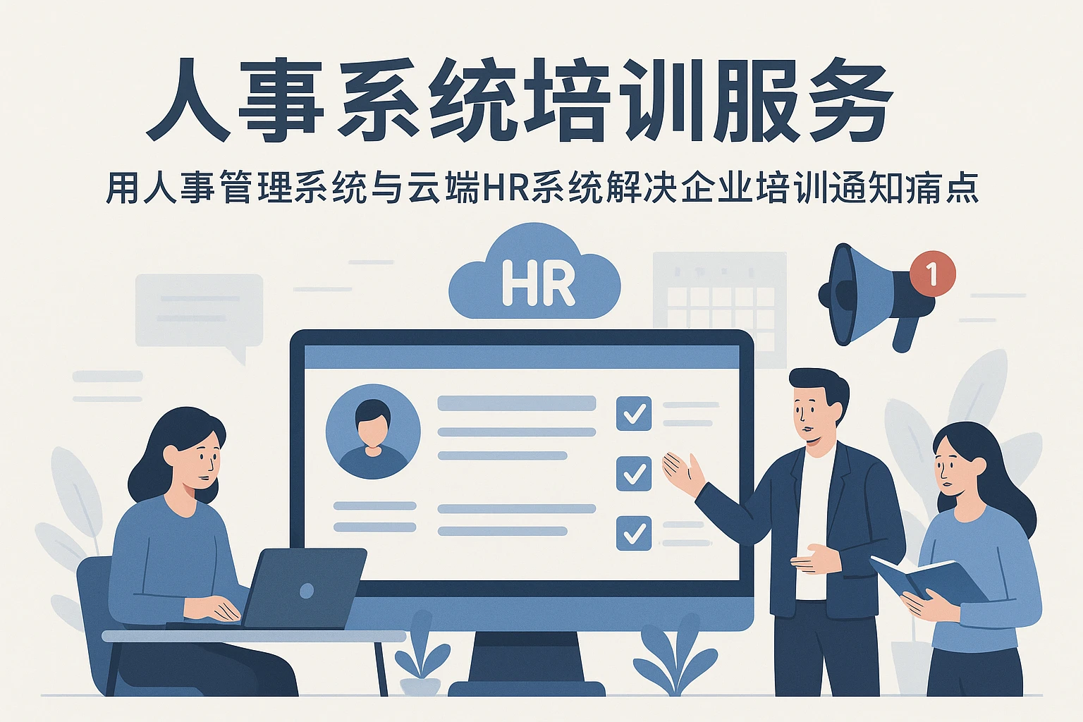 人事系统培训服务：用人事管理系统与云端HR系统解决企业培训通知痛点