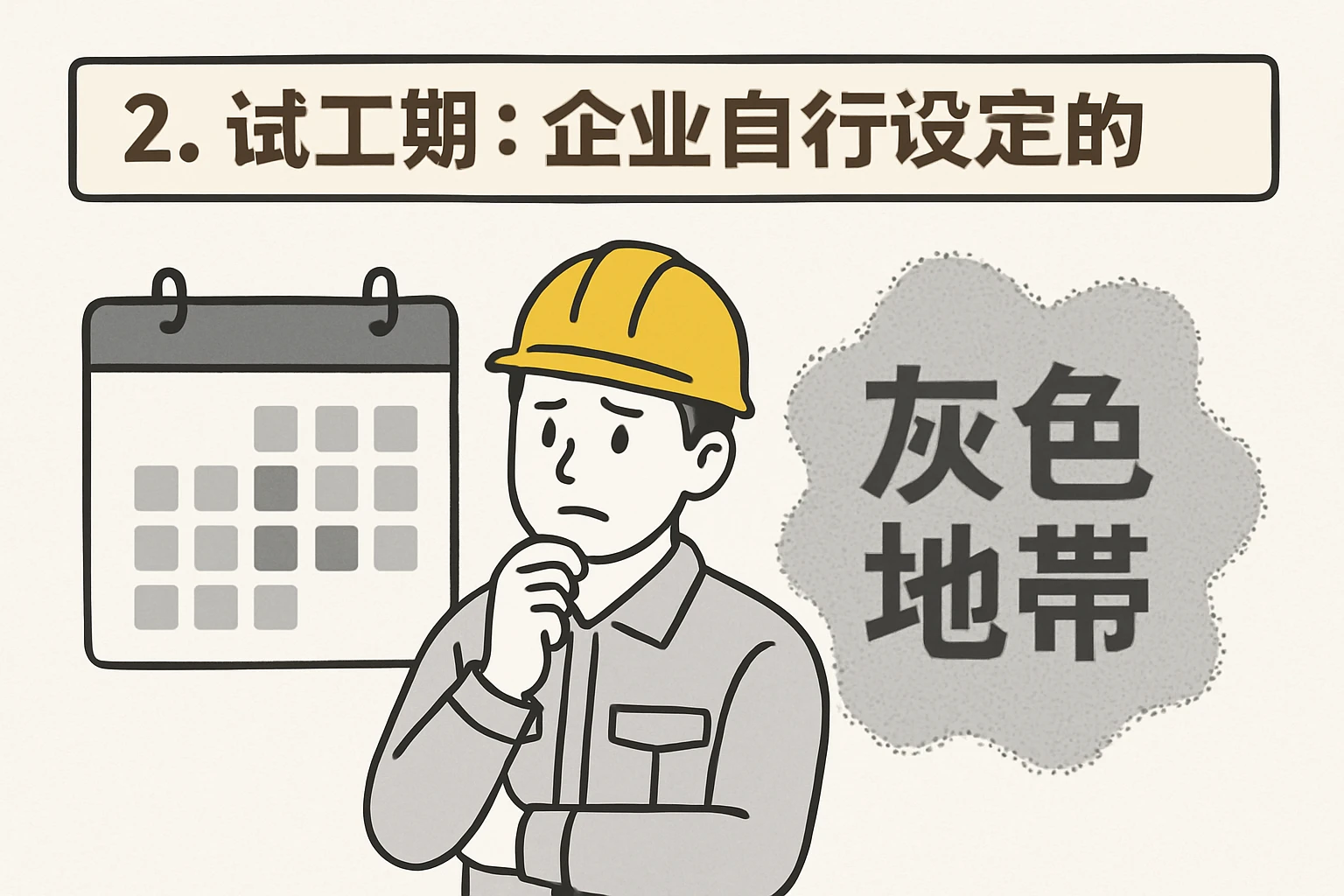 2. 试工期：企业自行设定的“灰色地带”