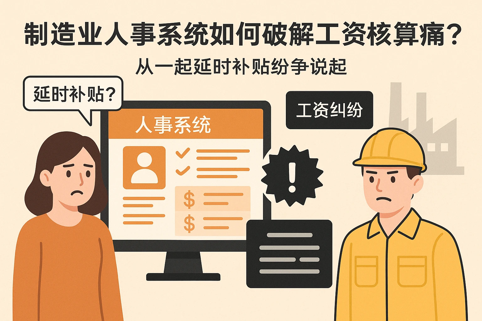 制造业人事系统如何破解工资核算痛点？从一起延时补贴纷争说起