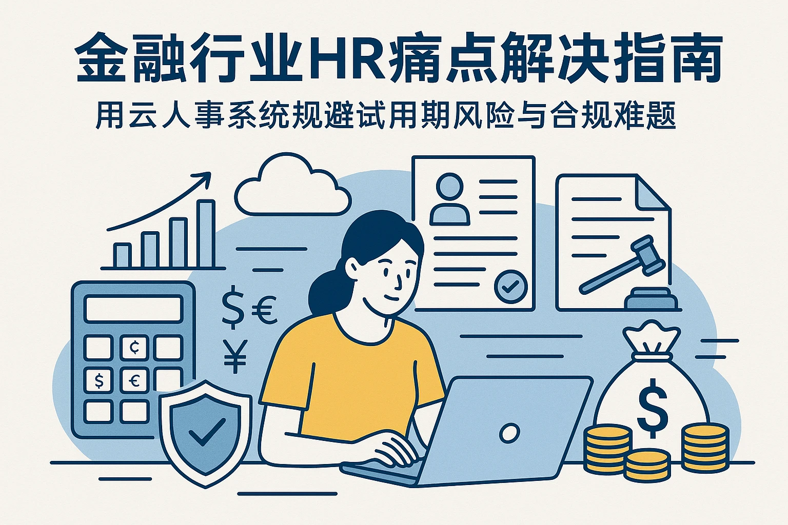 金融行业HR痛点解决指南：用云人事系统规避试用期风险与合规难题