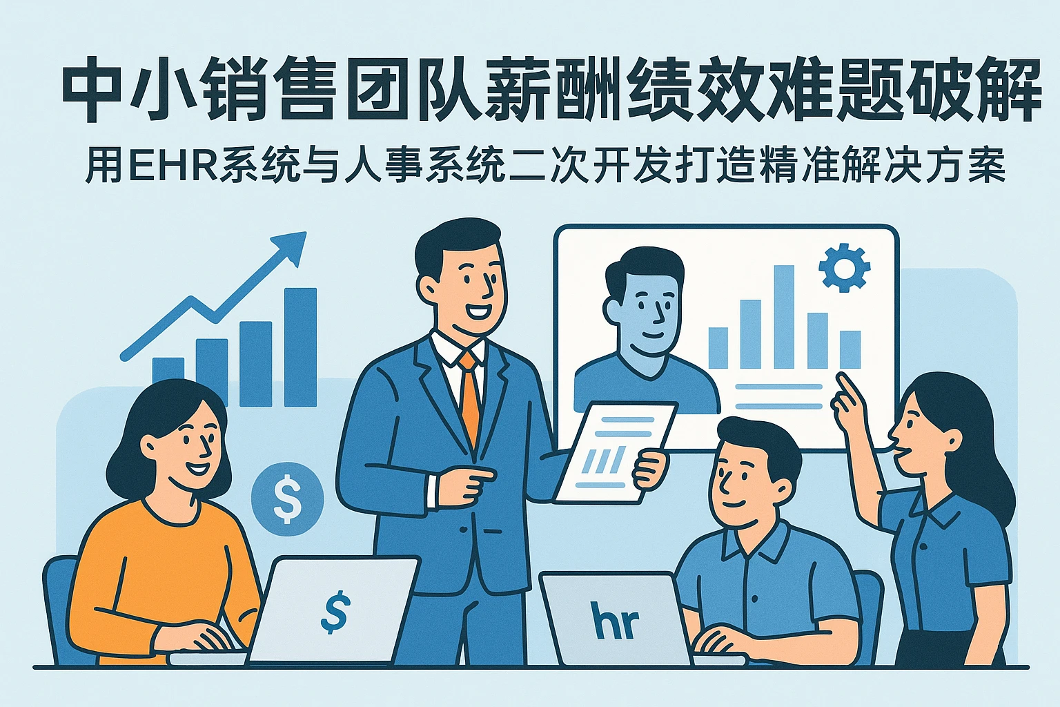 中小销售团队薪酬绩效难题破解：用EHR系统与人事系统二次开发打造精准解决方案