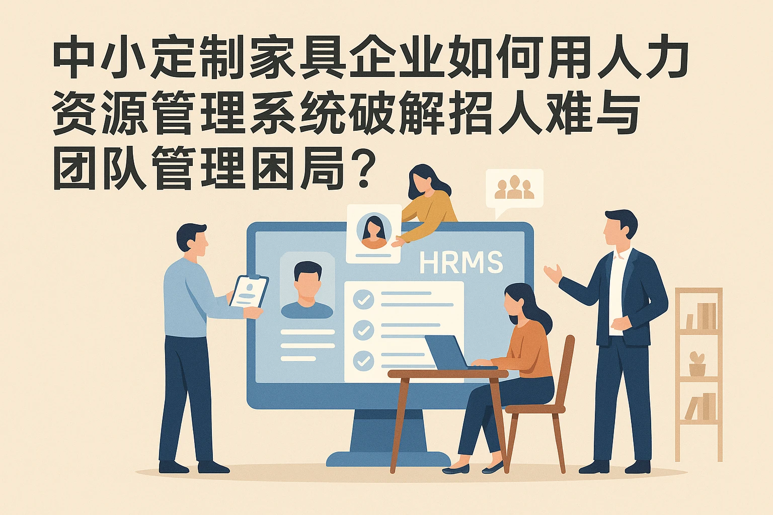 中小定制家具企业如何用人力资源管理系统破解招人难与团队管理困局？