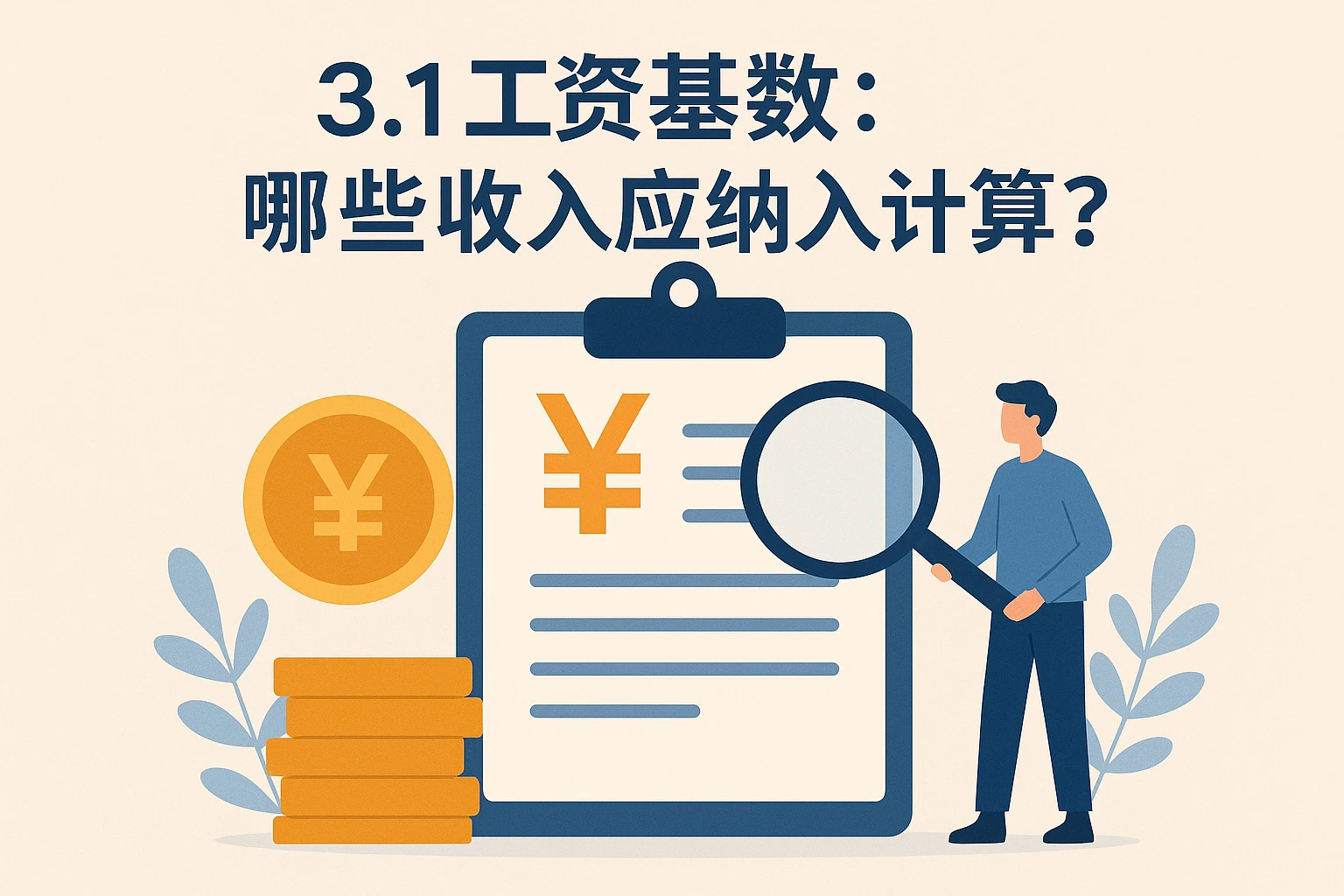 3.1 工资基数：哪些收入应纳入计算？