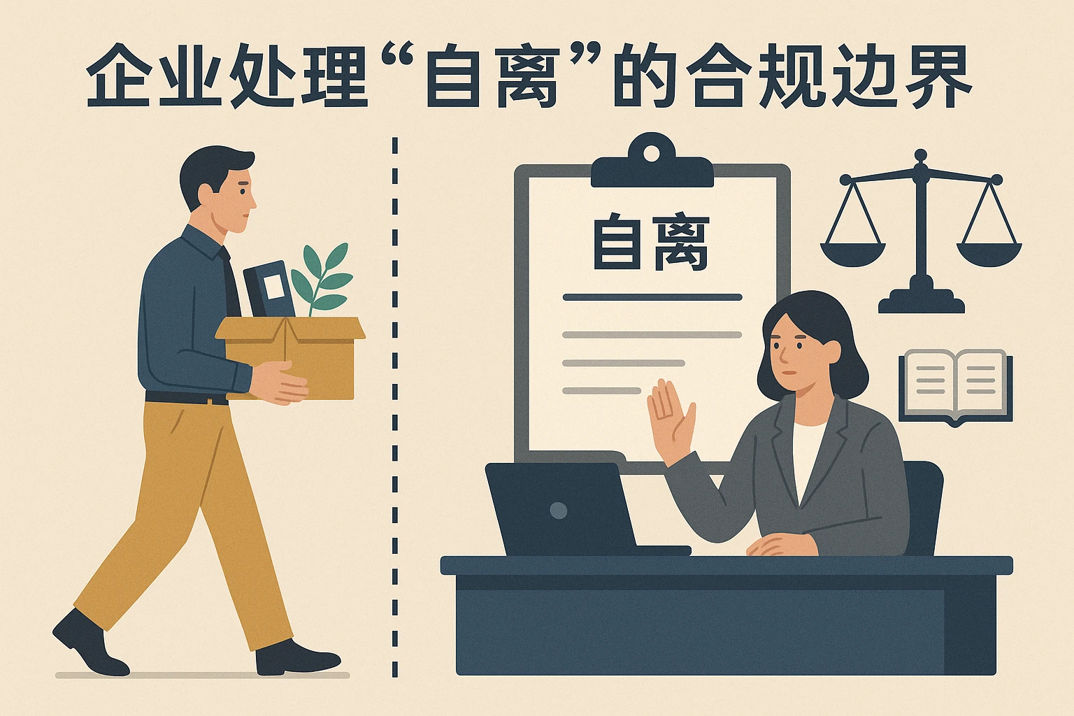 2. 企业处理“自离”的合规边界
