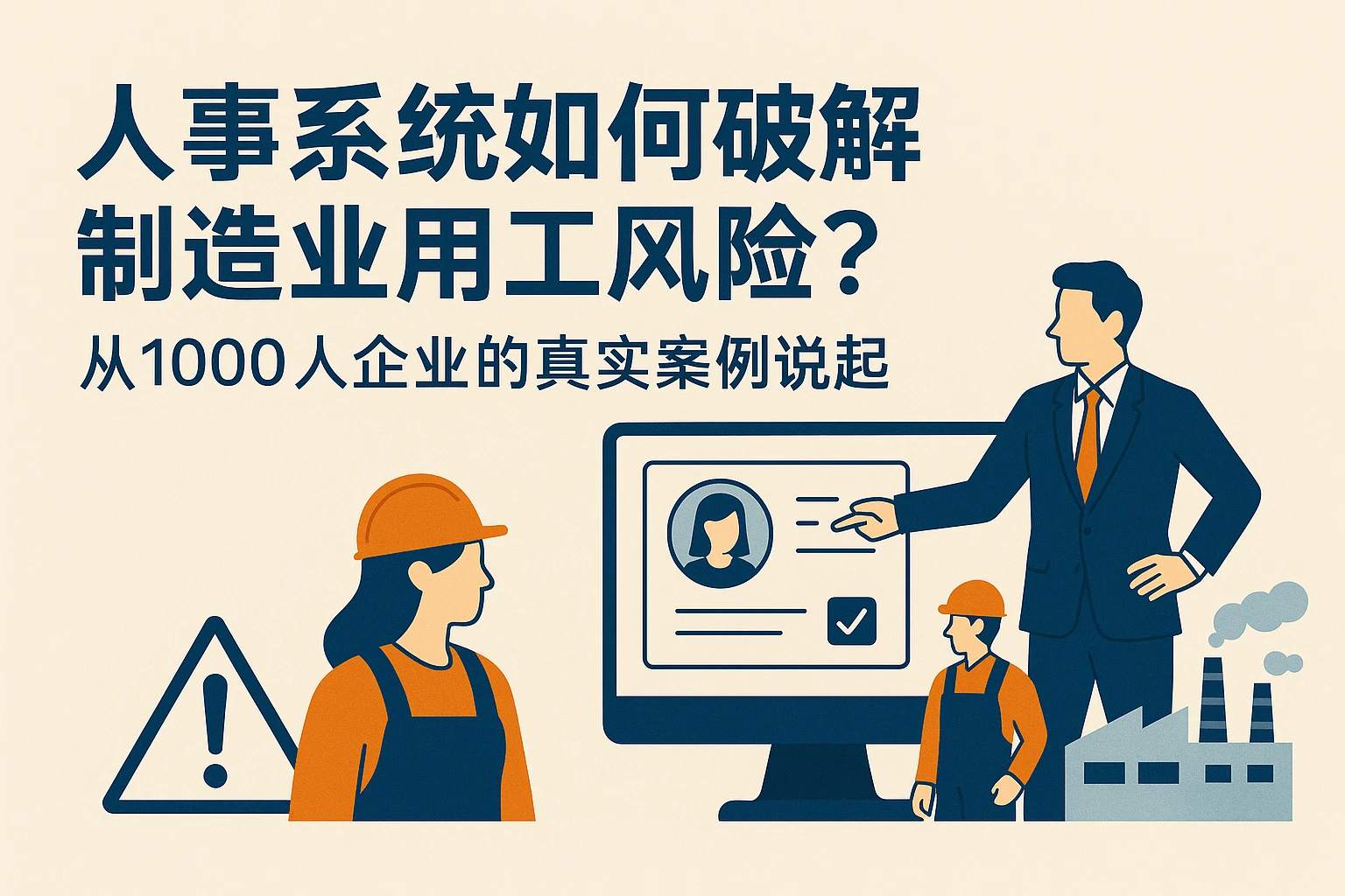 人事系统如何破解制造业用工风险？从1000人企业的真实案例说起