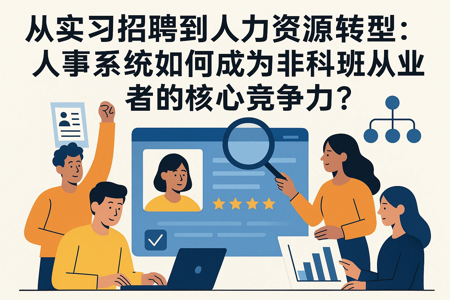 从实习招聘到人力资源转型：人事系统如何成为非科班从业者的核心竞争力？