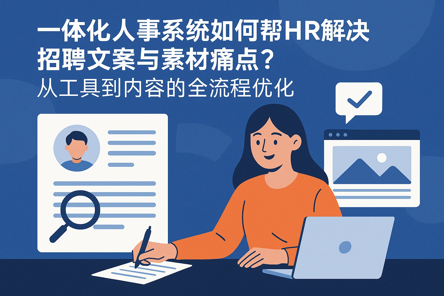 一体化人事系统如何帮HR解决招聘文案与素材痛点？从工具到内容的全流程优化
