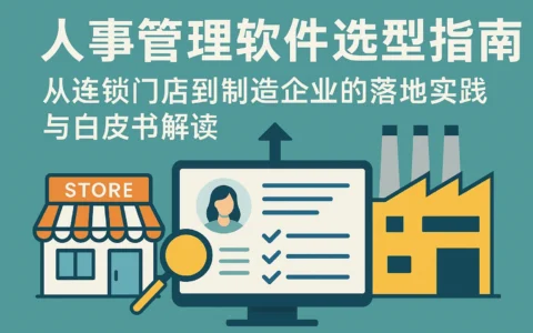 人事管理软件选型指南：从连锁门店到制造企业的落地实践与白皮书解读