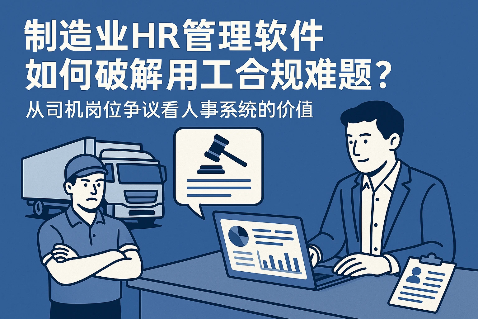制造业HR管理软件如何破解用工合规难题？从司机岗位争议看人事系统的价值