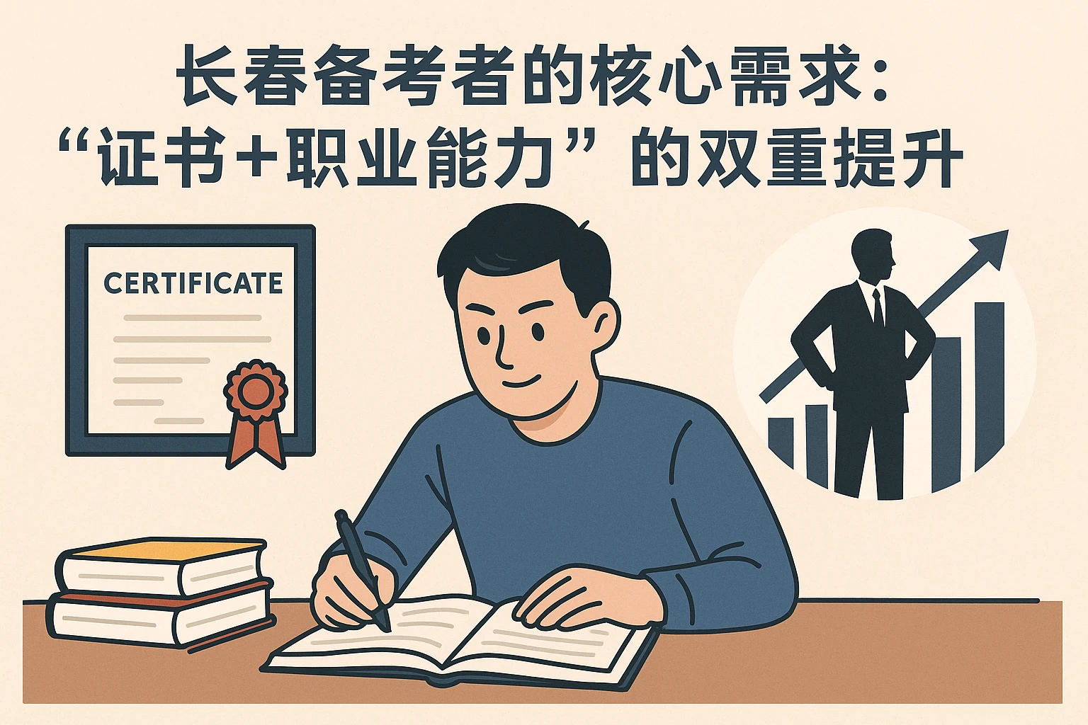 2. 长春备考者的核心需求：“证书+职业能力”的双重提升