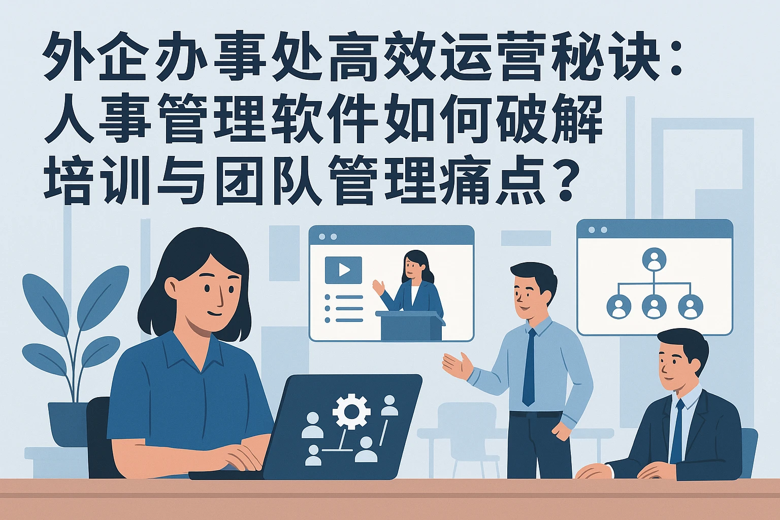 外企办事处高效运营秘诀：人事管理软件如何破解培训与团队管理痛点？