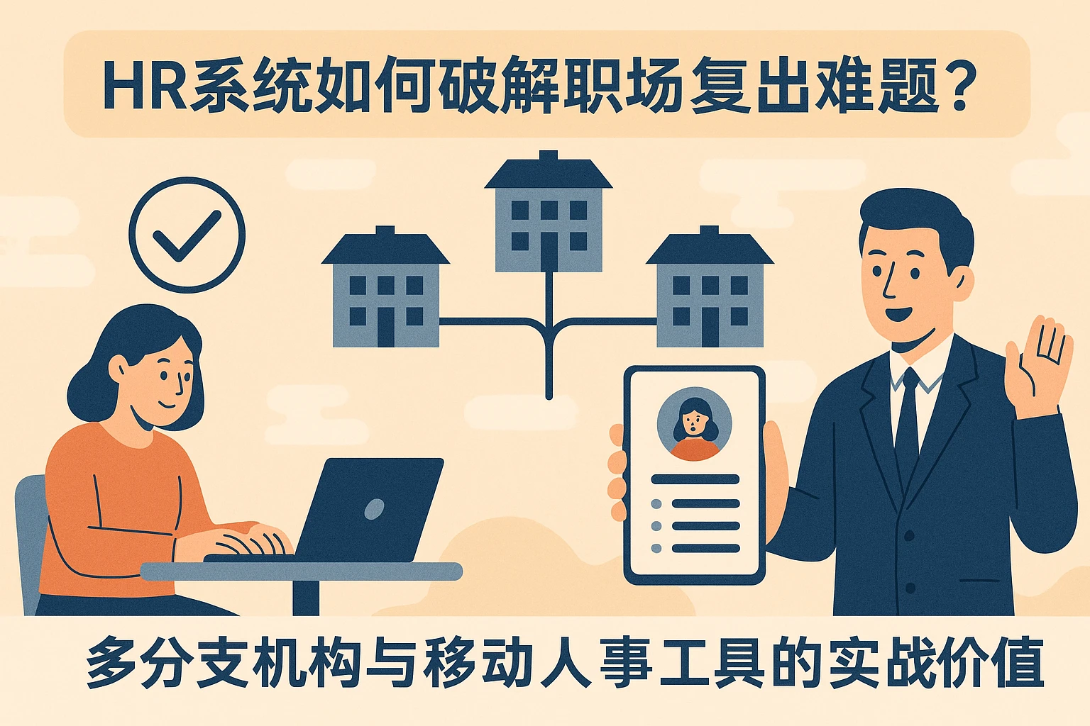 HR系统如何破解职场复出难题？多分支机构与移动人事工具的实战价值